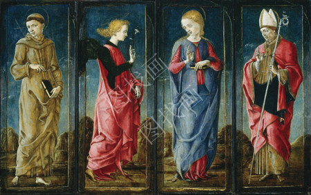 The Annunciation With Saint Francis And Saint Louis